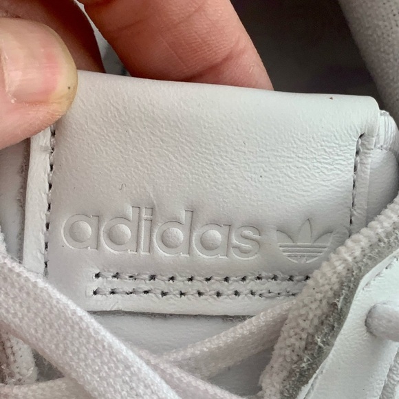 ADIDAS Supercourt Leather Sneakers Cloud White Lilac Tennis Athletic Size 10 - Picture 9 of 16